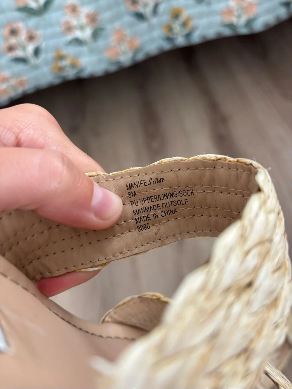 Steve Madden Natural Braided Platform Slide Sandals
